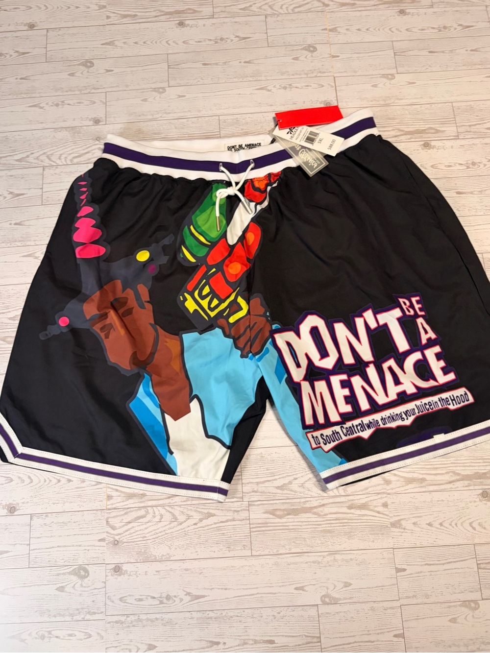 NEW SIZE 5XL Don't Be a Menace Graphic Men's Basketball Shorts🔥🔥🔥